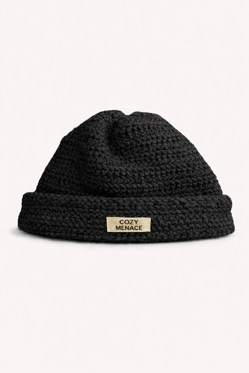 Black - Cozy Menace Beanie