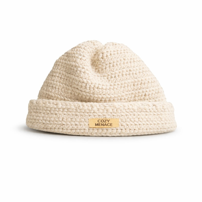 Cream - Cozy Menace Beanie
